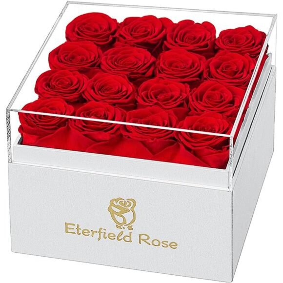 Eterfield Forever Flowers Preserved Roses Real Roses That Last a Year Rose Box - Picture 1 of 14